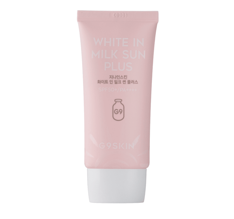 G9SKIN White In Milk Sun Plus Lekki krem przeciwsłoneczny z proteinami mlecznymi