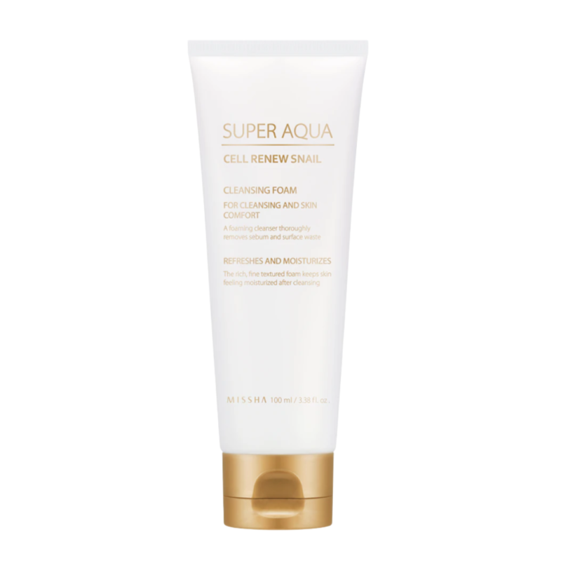 MISSHA Super Aqua Cell Renew Snail Cleansing Foam