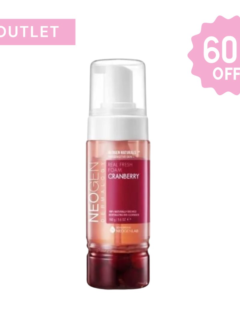NEOGEN Real Fresh Foam Cranberry Pianka oczyszczająca z wodą żurawinową i owocami żurawiny OUTLET